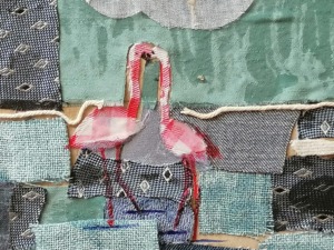 Pormenor dos flamingos