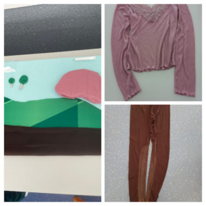 Escolha das roupas usadas