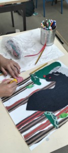 Tamanho da mesa de educação visual