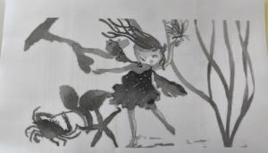 Página do livro "A Menina do Mar" de Sophia de Mello Breyner Andresen.