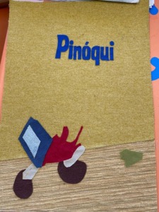 Trabalho com a base da capa do livro e inicio da colocação dos pormenores do trabalho