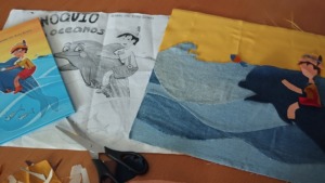 Montagem dos elementos da capa