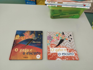 Trabalho inspirado na obra "O gato e o escuro" de Mia Couto.