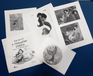 O livro da Pequena Sereia - imagens inspiradoras.